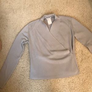 Giorgio Armani gray v neck sweater